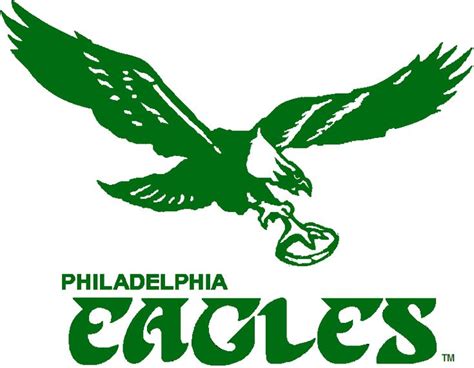 Philadelphia Eagles Alternate Logo (1973) - Flying eagle holding ...