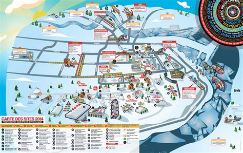 Quebec winter carnival map - Map of Quebec winter carnival (Quebec - Canada)