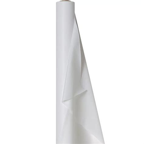 White Plastic Table Cover Roll 40in x 100ft | Party City