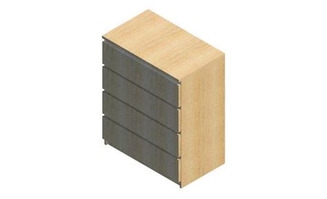 RevitCity.com | Object | Ikea Malm 4 Drawer Dresser