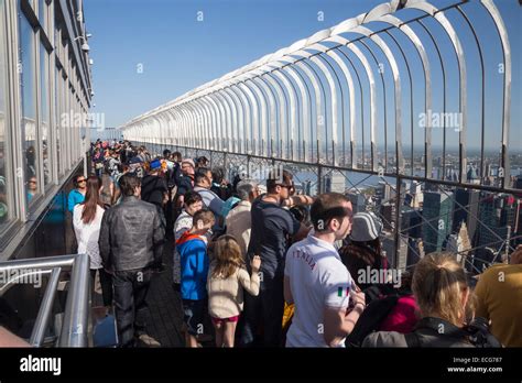 The Empire State Building Main Observation Deck on the 86th floor, New York City Stock Photo - Alamy