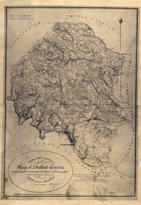 1864 Map of Stafford County Virginia | Stafford county, Wall maps, Stafford