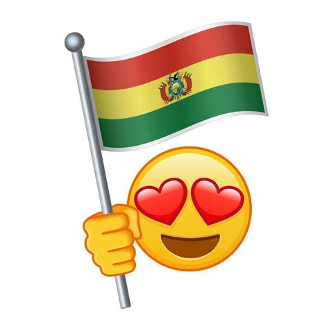 Emoji with Bolivia flag Large size of yellow emoji smile 46741150 ...