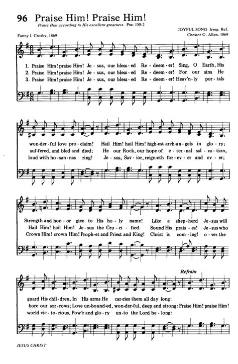 Hymns for the Living Church 96. Praise Him! praise Him! | Hymnary.org