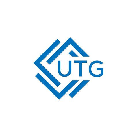 UTG technology letter logo design on white background. UTG creative ...