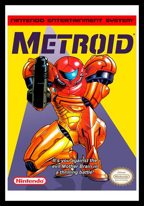 NES – Metroid (Yellow) Poster - Retro Game Cases 🕹️