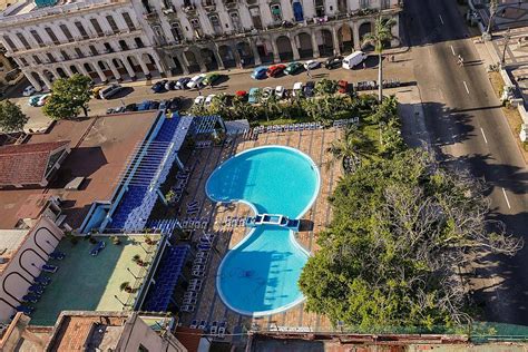 Hotel Sevillas Pool In Havana Viewed From Balcony Photo Background And ...