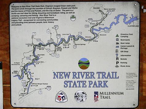 New River State Park Map