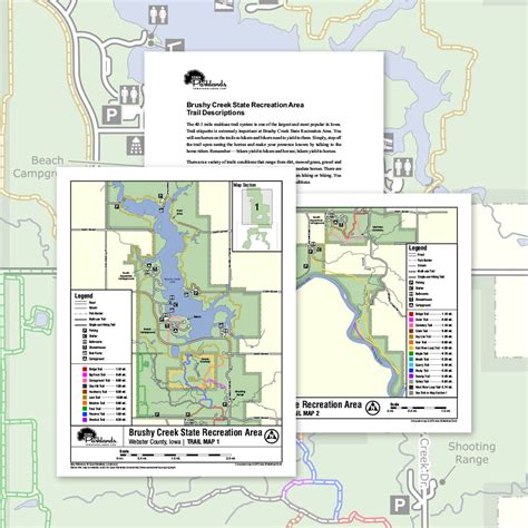 Brushy Creek State Recreation Area Trail Map Printable Download – Iowa Parklands