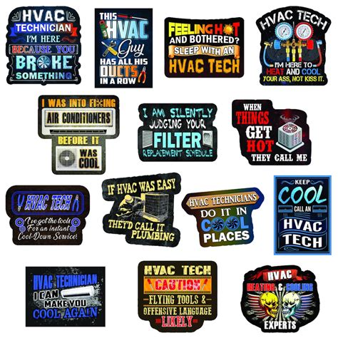 HVAC Stickers Perfect for Any HVAC Tech. Our Hard Hat - Etsy