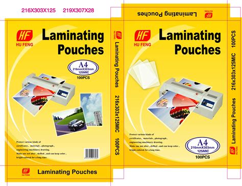 hot A4 laminating pouch film laminating pouches plastic pouch ...