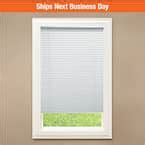 Hampton Bay Gray Cordless Room Darkening Vinyl Mini Blinds with 1 in ...