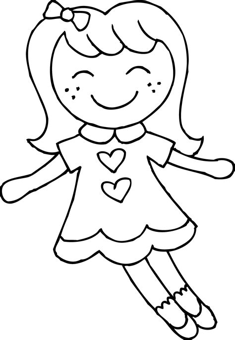 Free Doll Clipart Black And White, Download Free Doll Clipart Black And White png images, Free ...