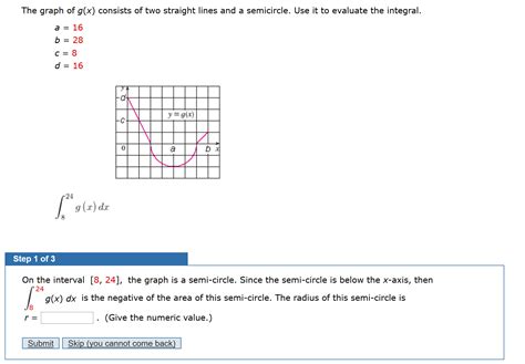 Solved The graph of g(x) consists of two straight lines and | Chegg.com