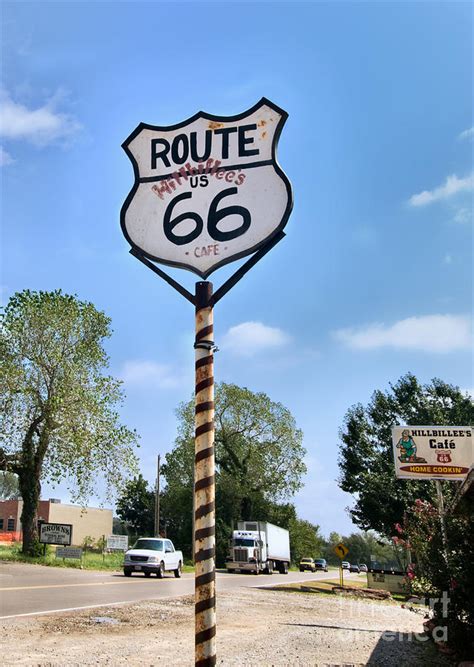 Route 66 Road Sign Photograph by Betty LaRue