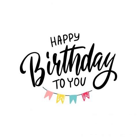 Lettering happy birthday to you Premium ... | Premium Vector #Freepik # ...