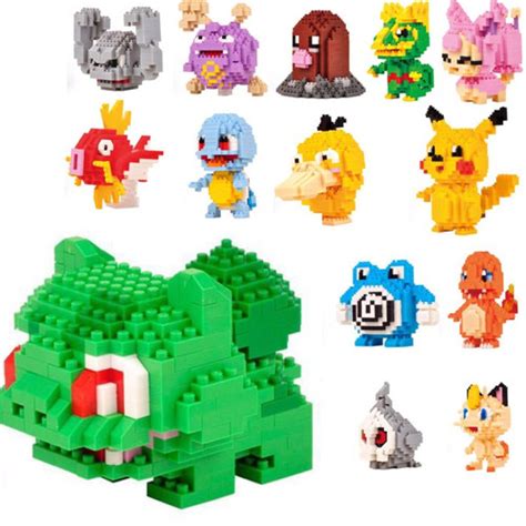 Jual Mini Brick Mikro Blok Pokemon Nano Block Lboyu Figure DIY Balok ...