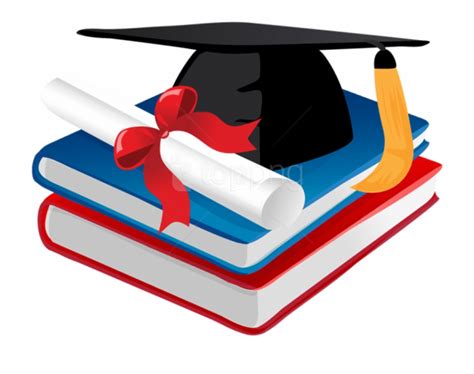 graduation cap and diploma png - Clip Art Library