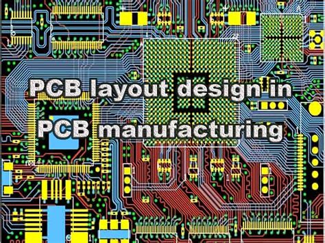 PCB layout design in PCB manufacturing