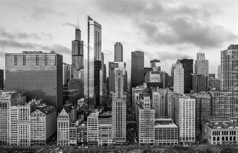 Black and White Chicago Skyline Wallpapers (22+ images inside)