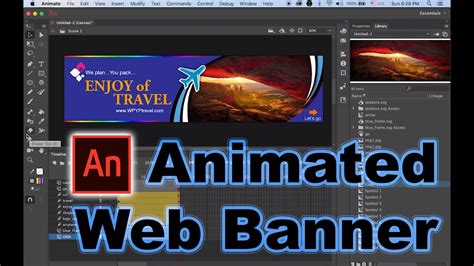 Creating a Professional Animated Web Banner in Adobe Animate CC 2019 ...