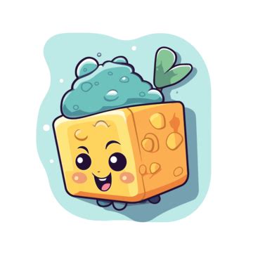 An Illustration Of A Cartoon Character Taking A Cube Of Ice Clipart ...