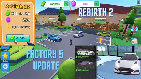 CAR FACTORY TYCOON FACTORY 5 AND REBIRTH 2 UPDATE ( Roblox Car Factory ...