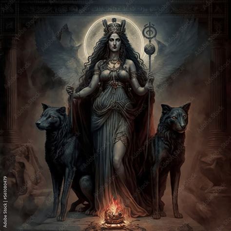 Greek mythology - ancient greek goddess Hecate. Created with Generative ...