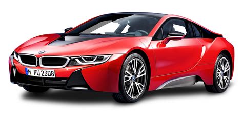 BMW i8 Protonic Red Car PNG Image