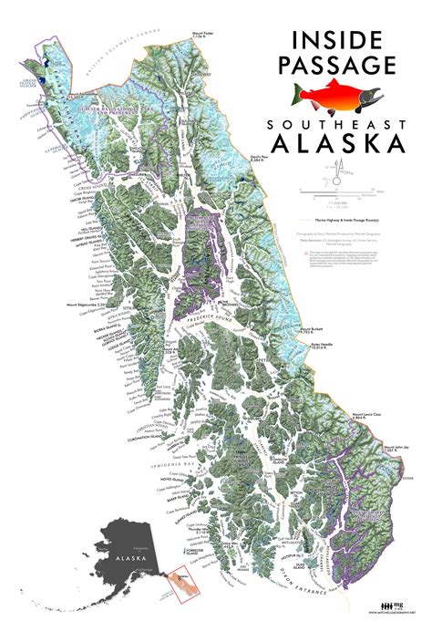 Southeast Alaska and the Inside Passage : r/MapPorn