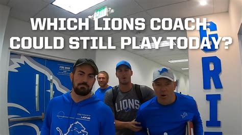 Which Lions Coach Could Still Play? | Detroit Lions - YouTube