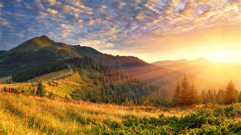 1920x1080 Mountain Scenery Morning Sun Rays 4k Laptop Full HD 1080P ,HD 4k Wallpapers,Images ...
