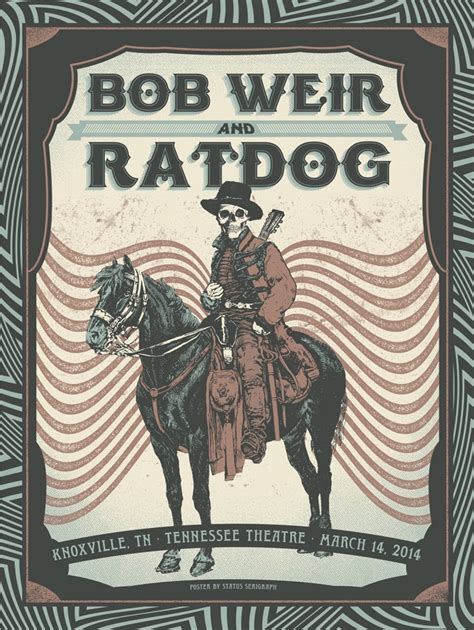 INSIDE THE ROCK POSTER FRAME BLOG: Bob Weir & RatDog Posters by Status Serigraph On Sale