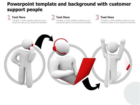 Powerpoint Template And Background With Customer Support People ...