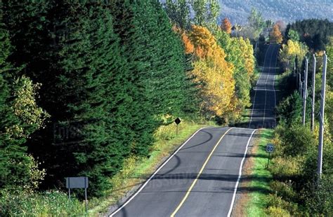 Hilly Road, Eastern Townships, Quebec, Canada - Stock Photo - Dissolve