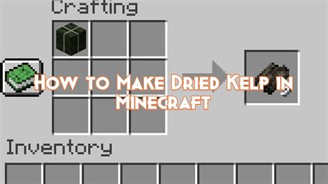 How to Make Dried Kelp in Minecraft? - Pillar Of Gaming