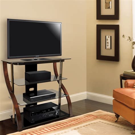 40" Tall TV Stand for TVs up to 42", Espresso | Black corner tv stand, Bedroom tv stand ...