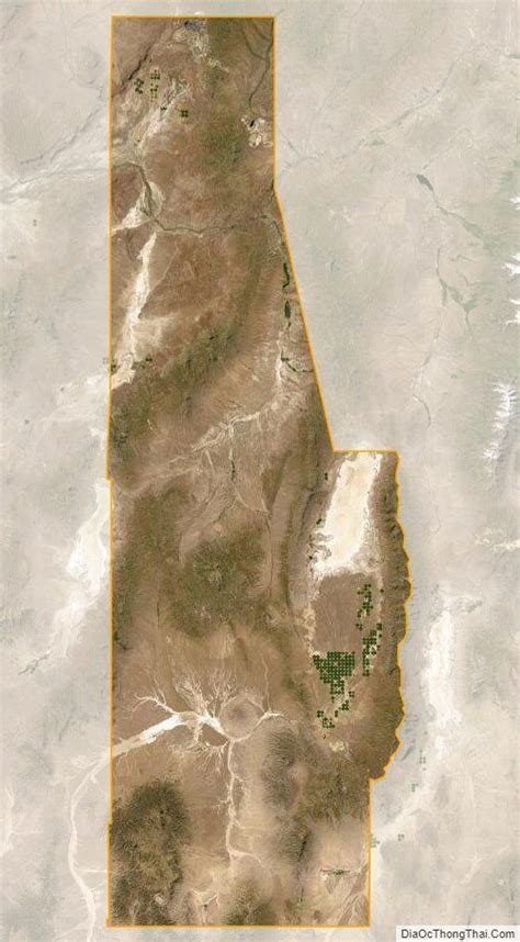 Satellite map of Eureka County, Nevada | Nevada