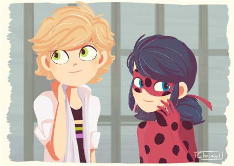 Ladybug and Adrien - Miraculous Ladybug Fan Art (41171519) - Fanpop