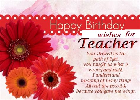 59+ Happy Birthday Wishes For Teacher, Quotes And Messages