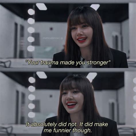 a woman with long hair and bangs smiles at the camera while talking to ...