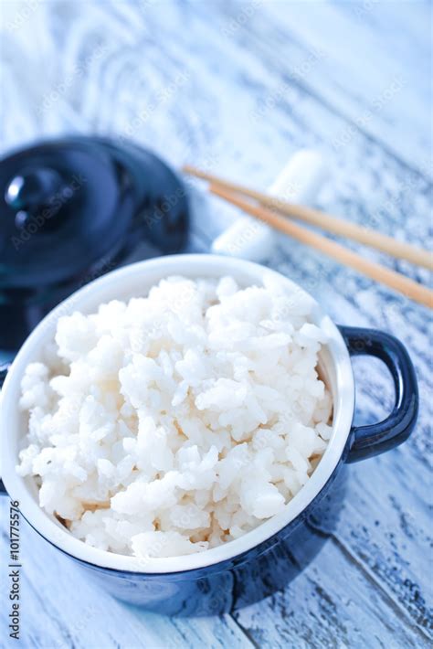 boiled rice Stock Photo | Adobe Stock