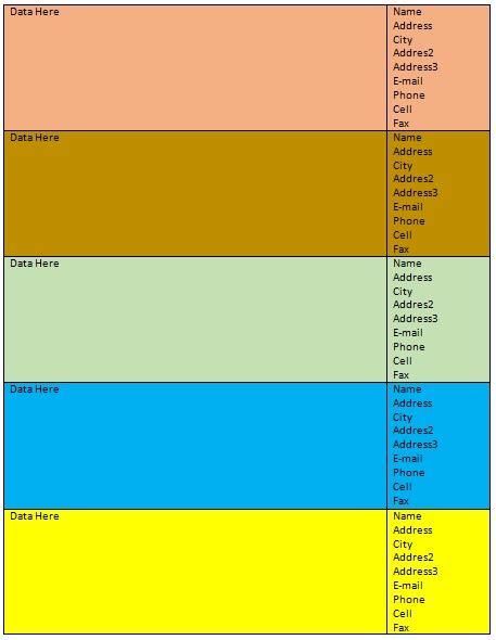 Printable Address Book Template Excel ~ Excel Templates