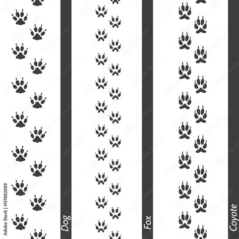 Animal Footprint Border