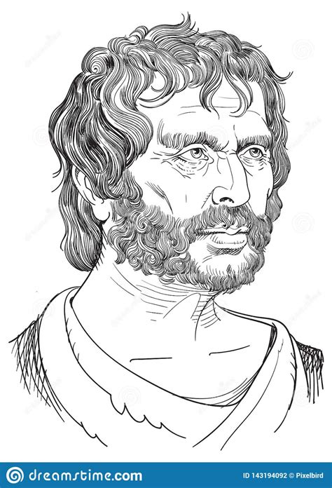 Seneca, Filósofo De Roman Stoic, Vector Ilustración del Vector ...