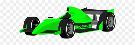 Race Car Formula One Car Vector Clip Art Image - Green Race Car Clipart - Free Transparent PNG ...