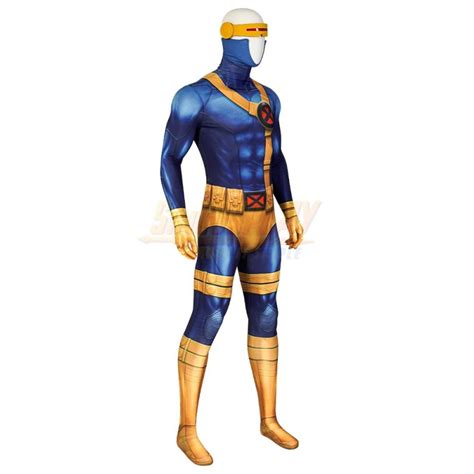 Cyclops X-Men Cosplay Costume Creative Printed Suit 90s Anime Look