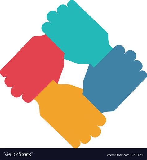 Hands and teamwork design Royalty Free Vector Image