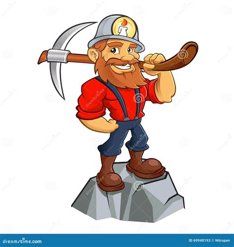 Gold Miner Cartoon Stock Vector - Image: 69940193