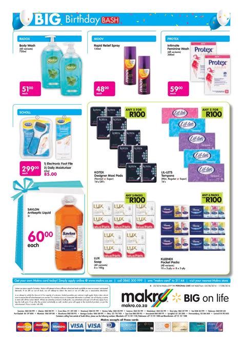 Makro Catalogue 4 August - 17 August 2016. Personal Care Leaflet